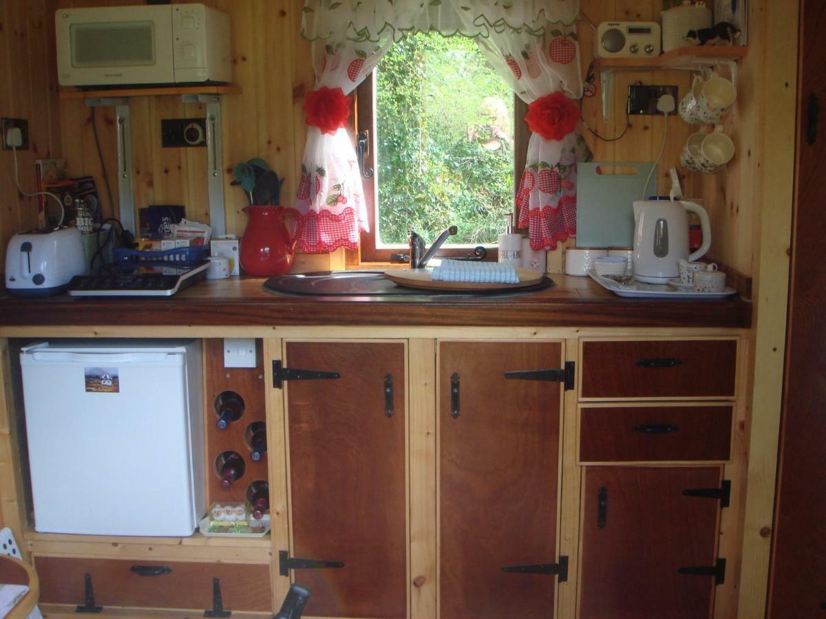 'Morris' The Shepherd'S Hut And Woodland Hot Tub Experience คาร์มาเทน ภายนอก รูปภาพ