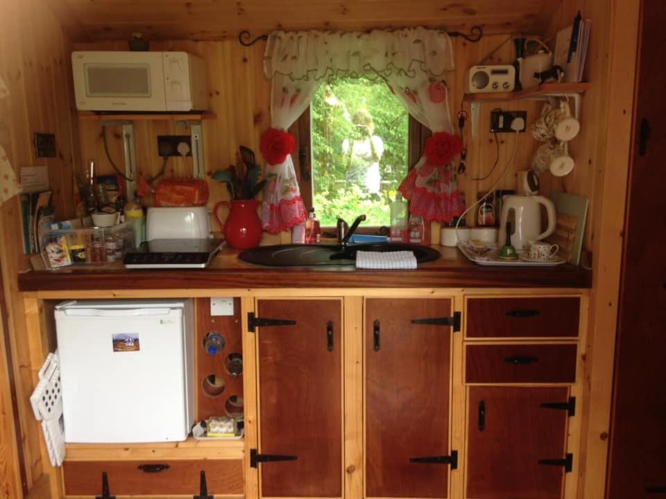 'Morris' The Shepherd'S Hut And Woodland Hot Tub Experience คาร์มาเทน ภายนอก รูปภาพ